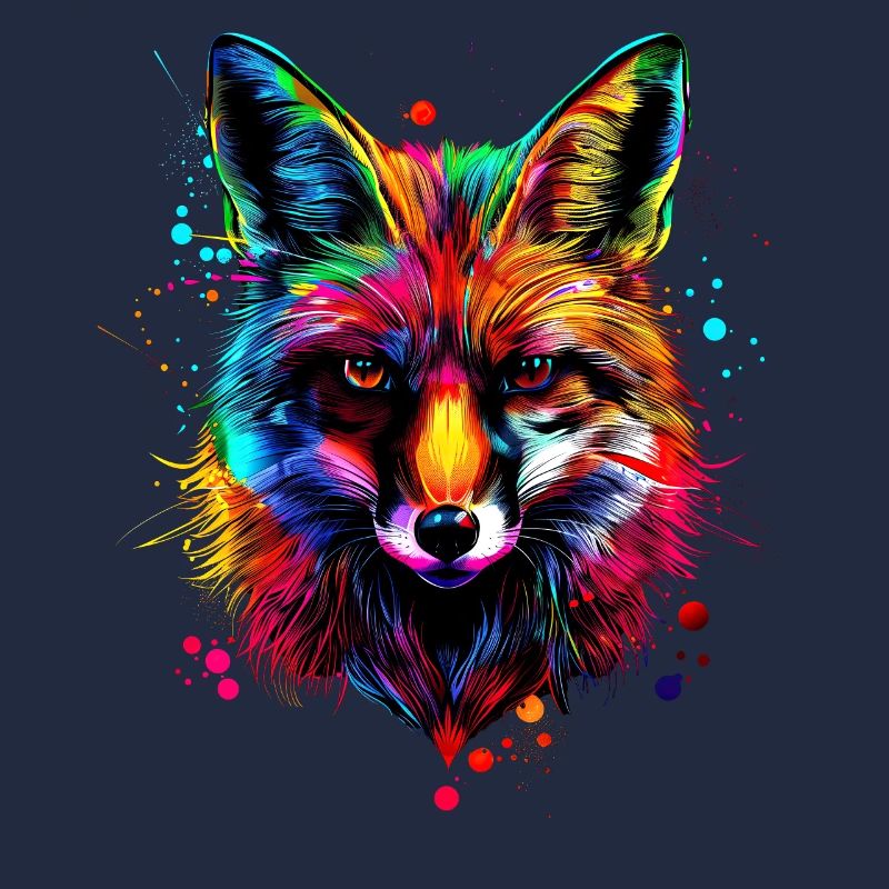 Fox Pop Art Colorful Fox Lover Red Fox Foxes