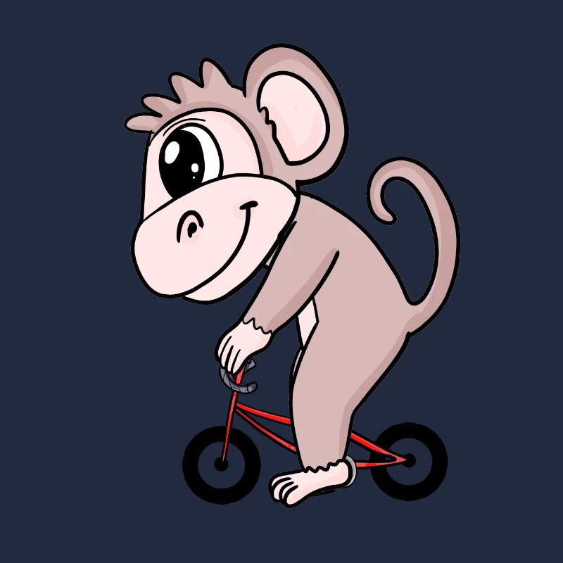 Affe Fahrrad