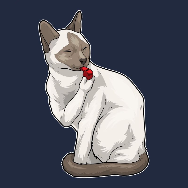 Siamese Cat Referee Whistle