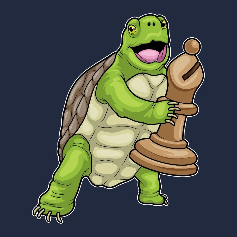 Turtle Chess Piece Bishop Chess