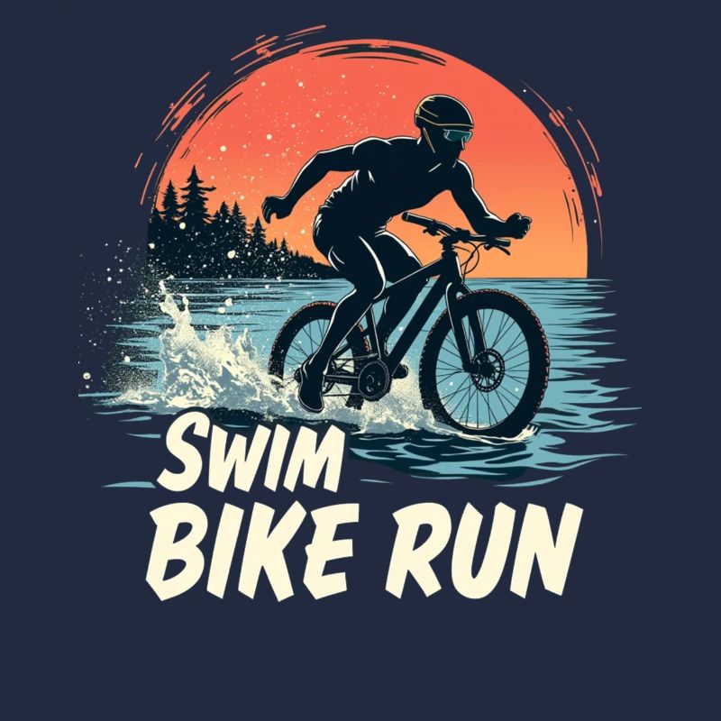 Triathlon-Anzug - Triathlet im Training