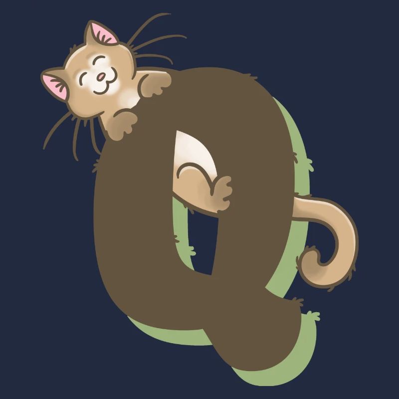 Katze Buchstabe Q