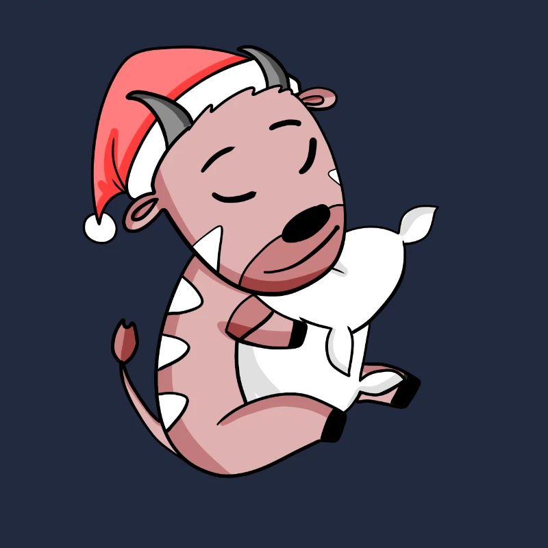 Antilope mignonne fatiguée dormir à Noël