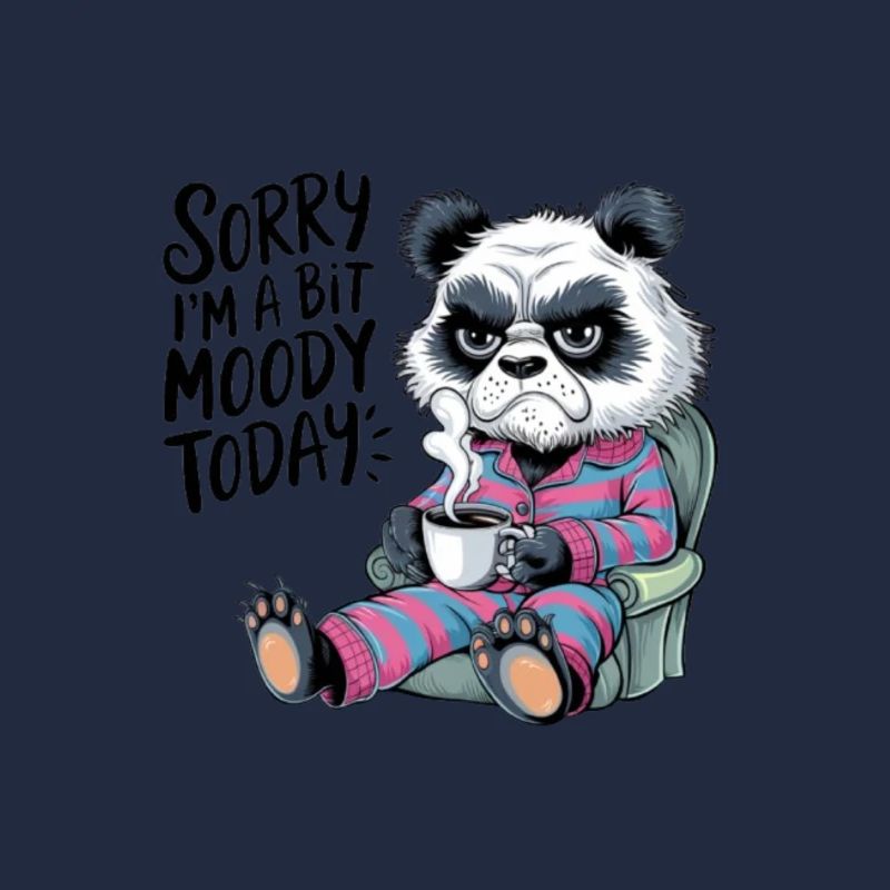 Moody Panda Grumpy Morning Grouch Coffee