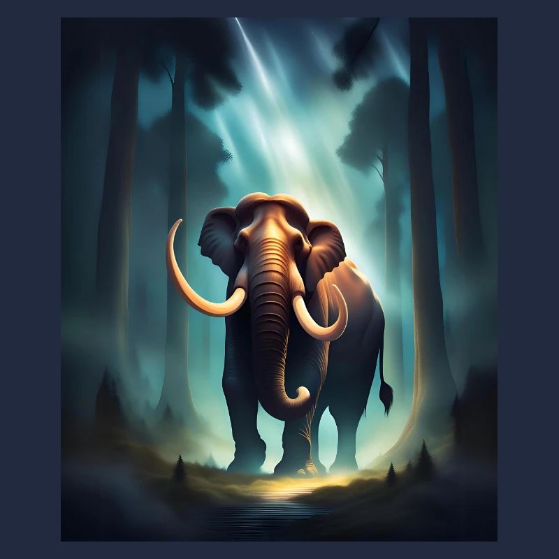 Mammut im Wald