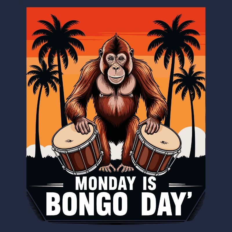 Monkey Bongo Drummer