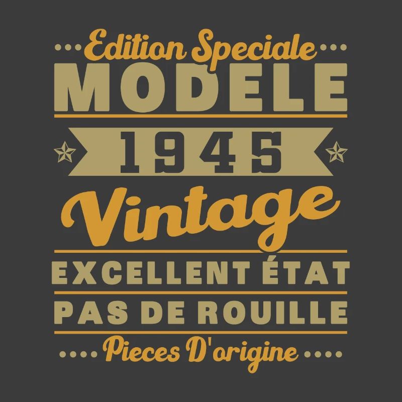 1945 Vintage Retro Muster Geburtstagsgeschenk