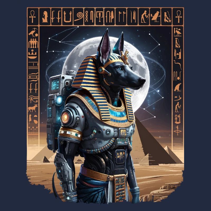 Ancient Anubis Astronaut Sci-Fi Design