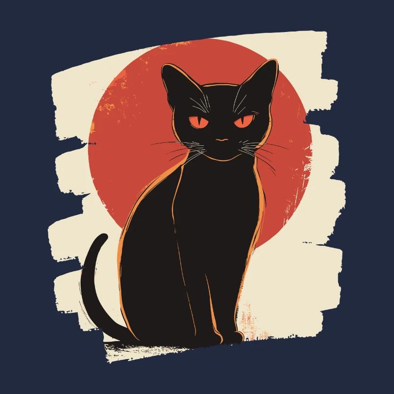 Schwarze Katze