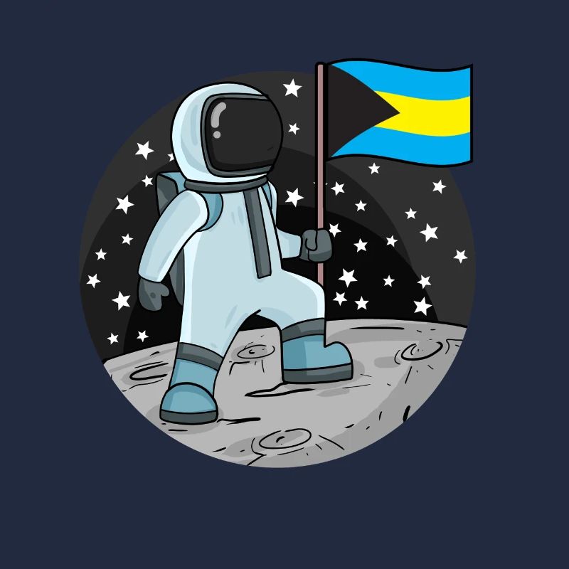 Astronaut Fahne Bahamas