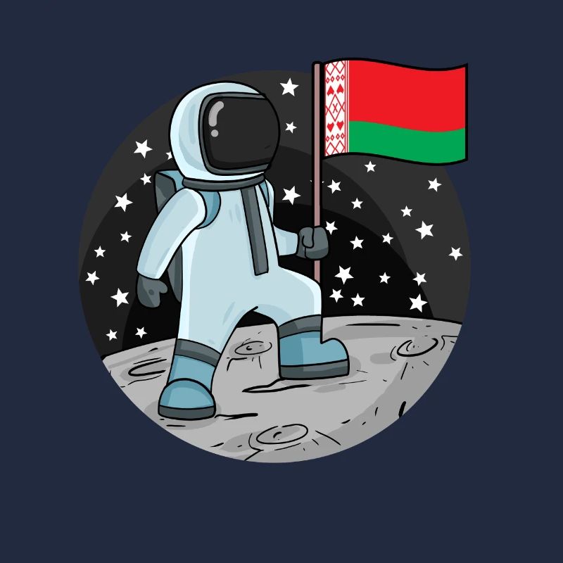 Astronaut Fahne Belarus