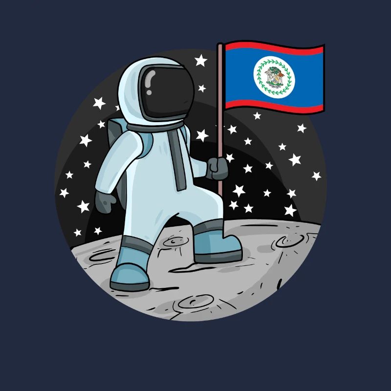 Astronaut Fahne Belize