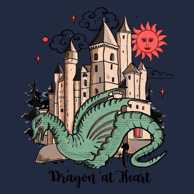 Drache mit Schloss