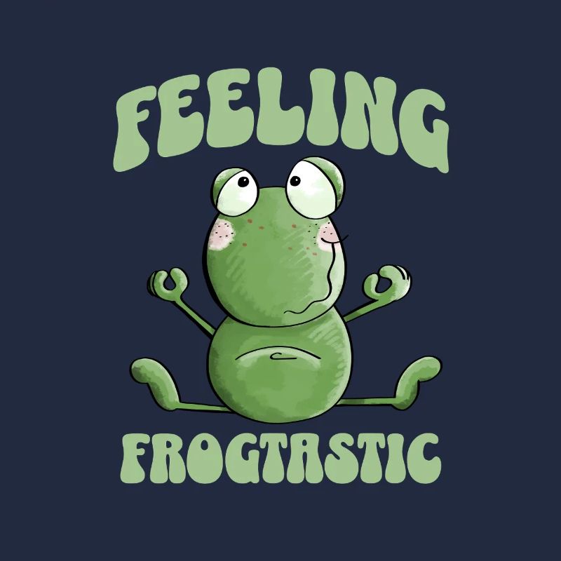 Feeling Frogtastic Yoga Frog Saying