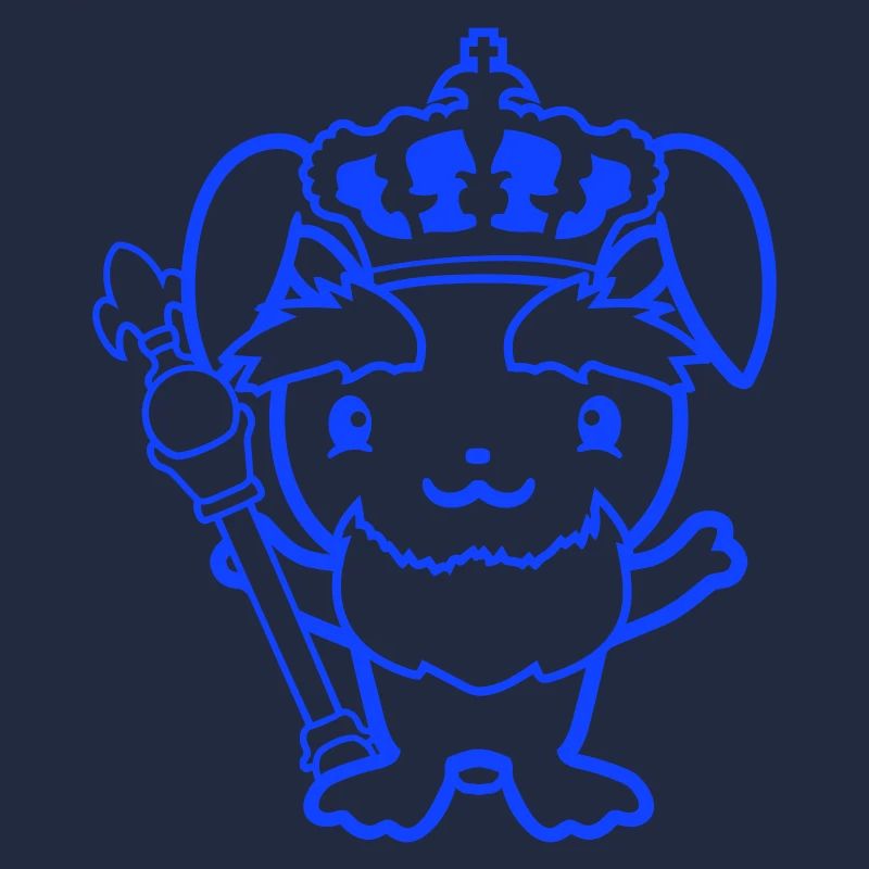 Rabbit King Crown Old Scepter Ruler Leader
