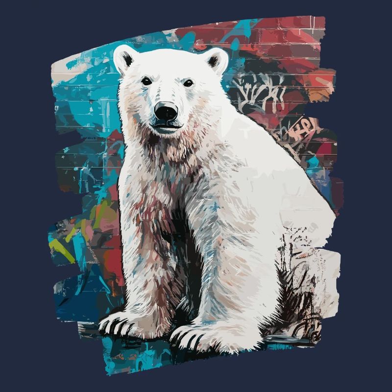 Eisbär Graffiti Sprayer