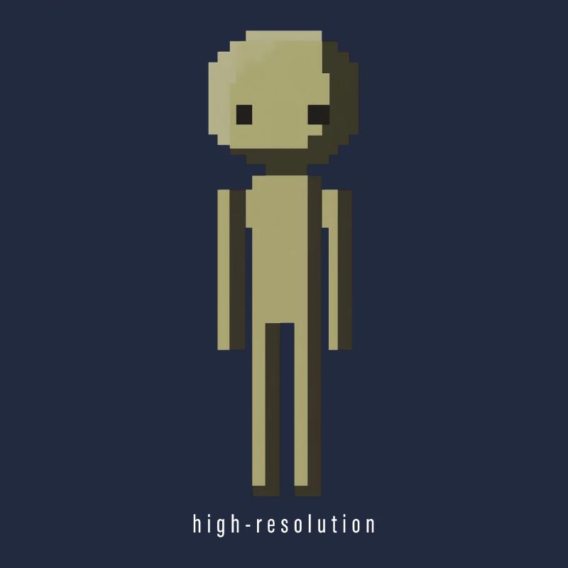 High Resolution Lustig Pixelart Männchen Geschenk