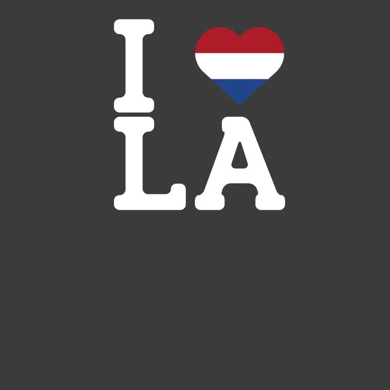 J’aime LA Cool Wrong Flag Pays-Bas Lover États-Unis