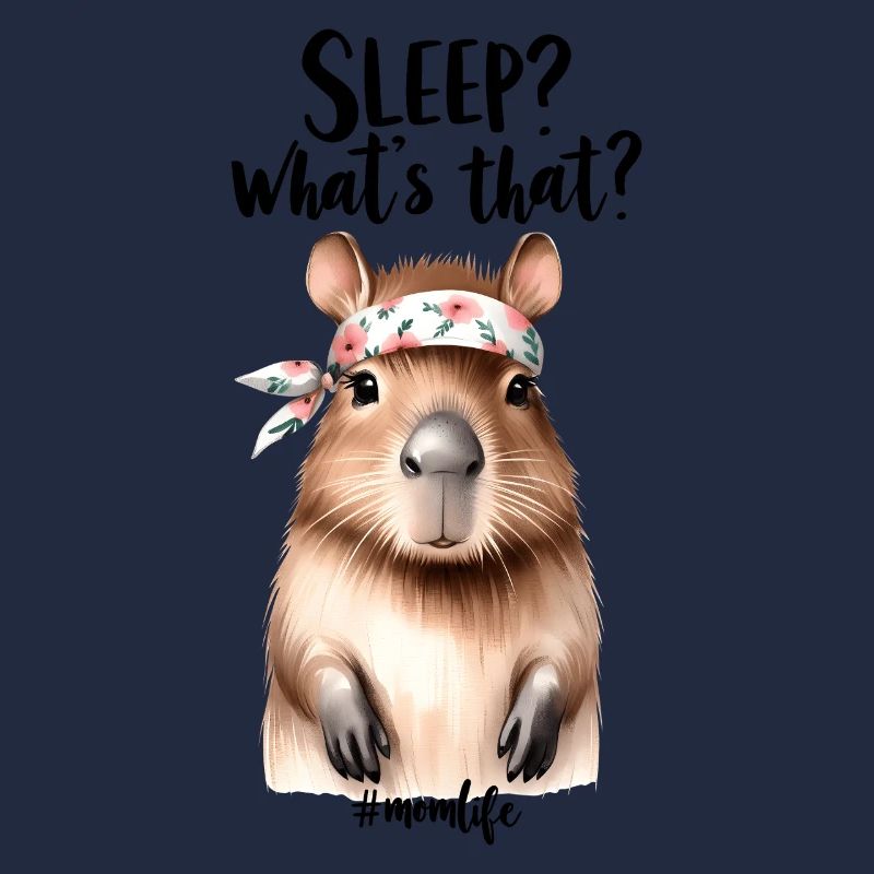 Schlaf? Was Ist Das? Capybara Mama Muttertag