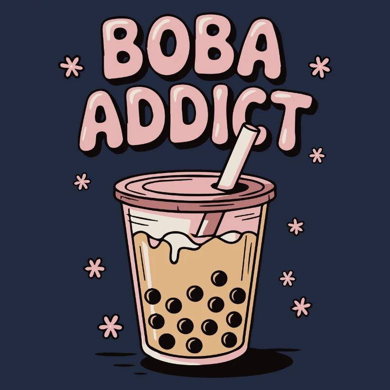 Boba Addict Tasse Bubble Tea Tapiokaperlen