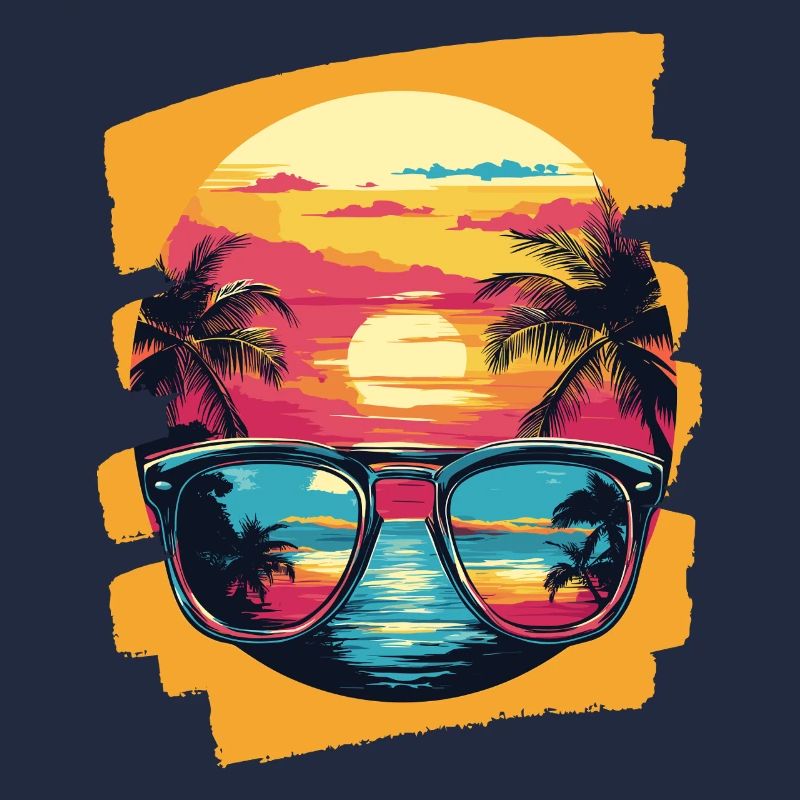 Sunglasses Summer Palm Trees