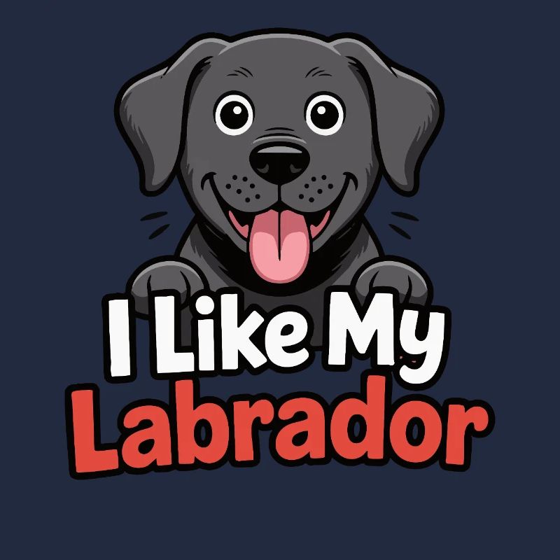 J’aime mon chien labrador que j’adore