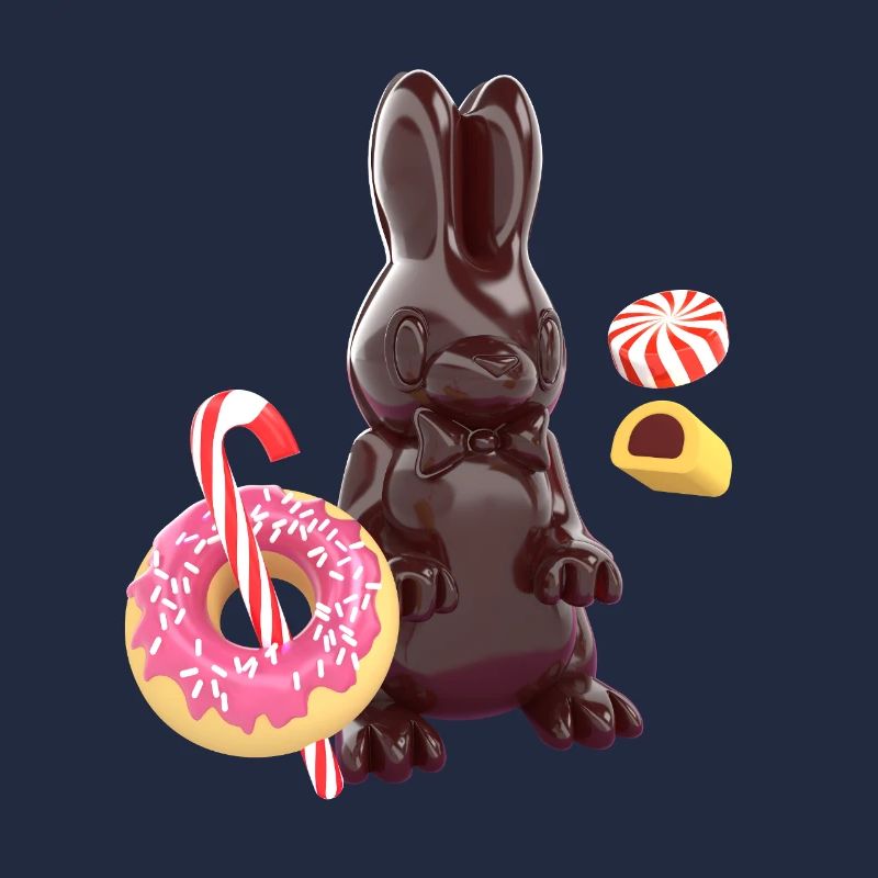 3D Schokohase & Süßigkeiten – Candy Art