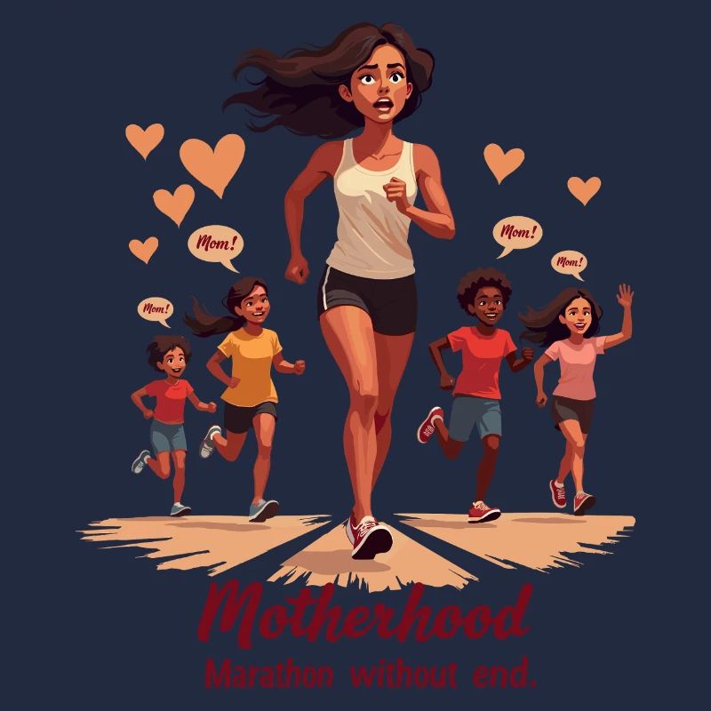 Being a mother: Marathon without end.