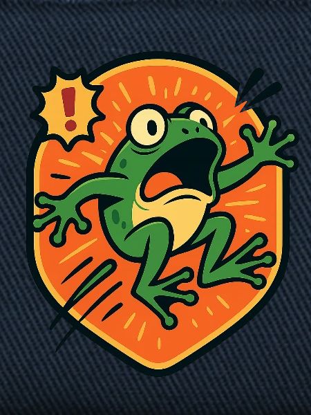 Panic Frog badge