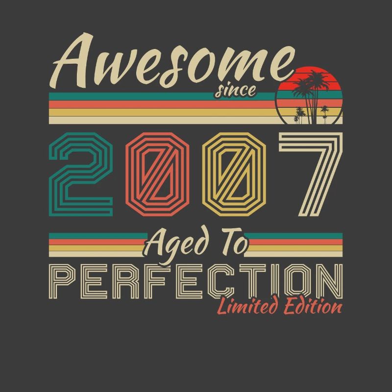 2007 Vintage Retro Geburtstagsgeschenk