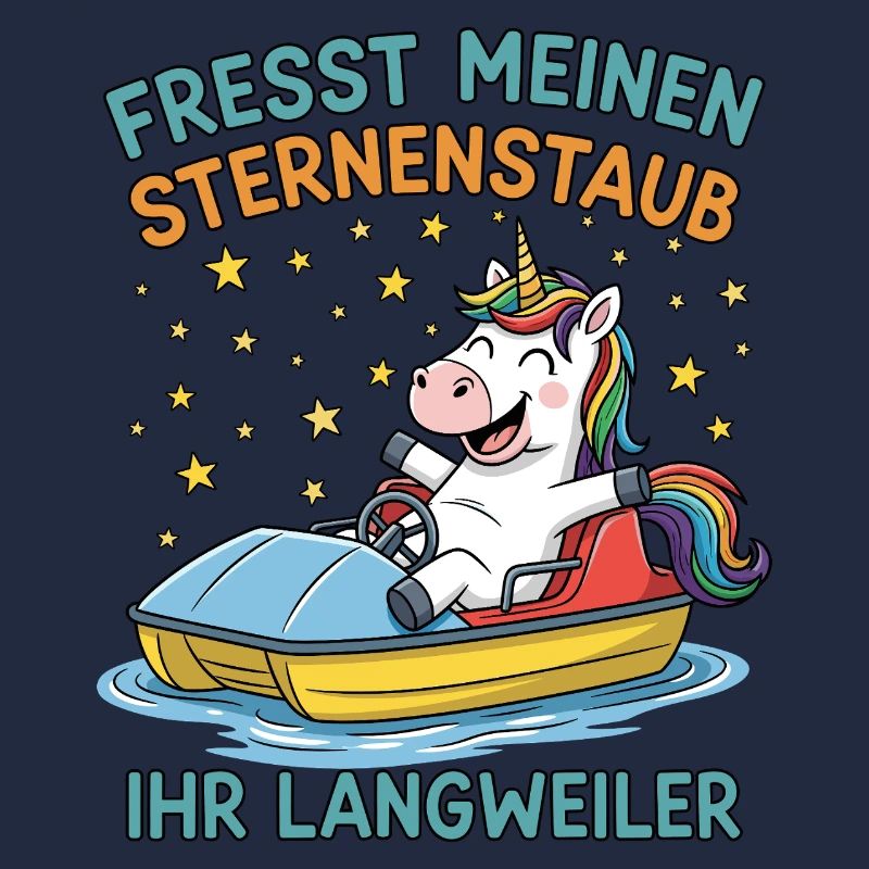 Einhorn Tretbootfahrt