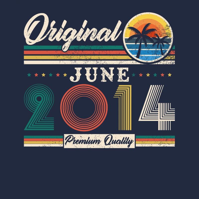 2014 Juni Vintage Retro Geburtstagsgeschenk