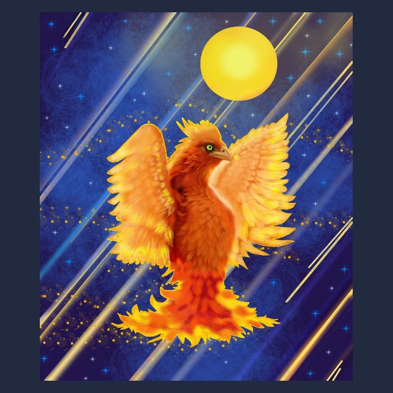 Cosmic Glowing Firebird: Cyber-Semurg