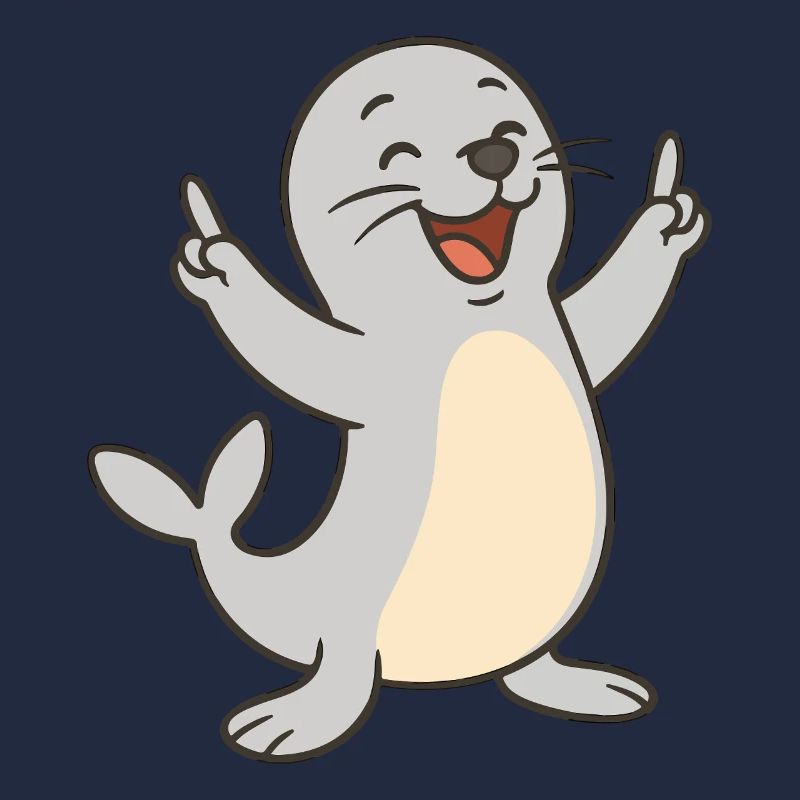 Cheerful seal