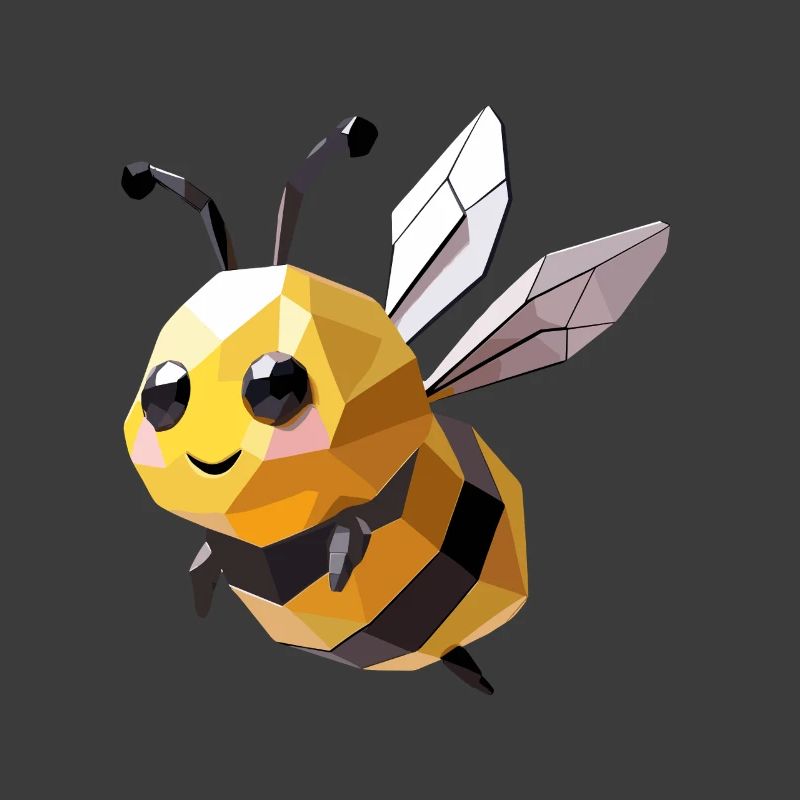 Cute Bee Bumblebee – Nature Design Geometric