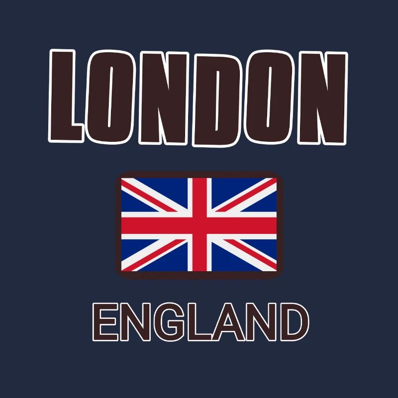Londres, Angleterre, avec drapeau de l’Angleterre