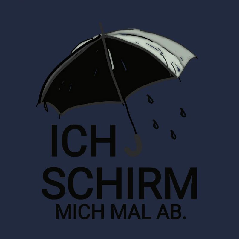 lustiger Regenschirm Slogan