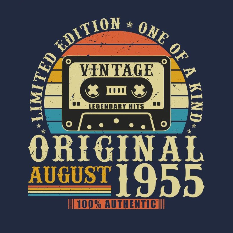 August 1955 Retro Vintage Birthday Gift