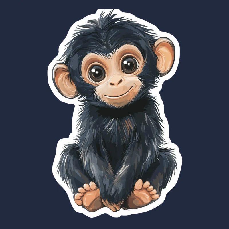 Affe Süsses Äffchen Geschenk für Affenfans