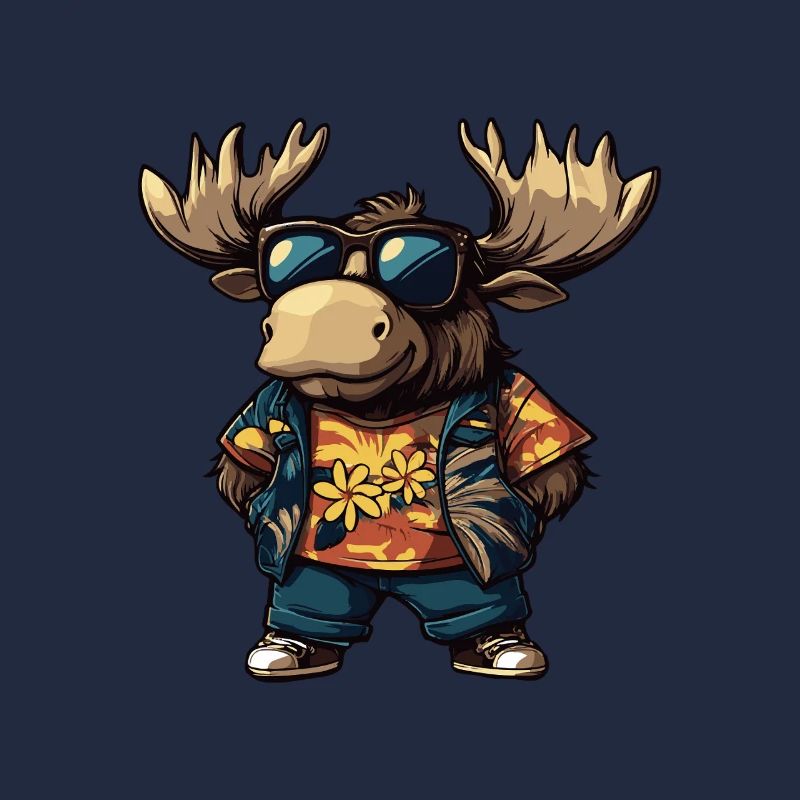Moose Comic Holiday