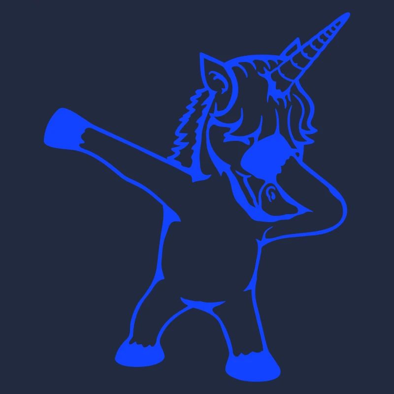 Unicorn Dabbing Dab Dance Party Pose Gesture Funny