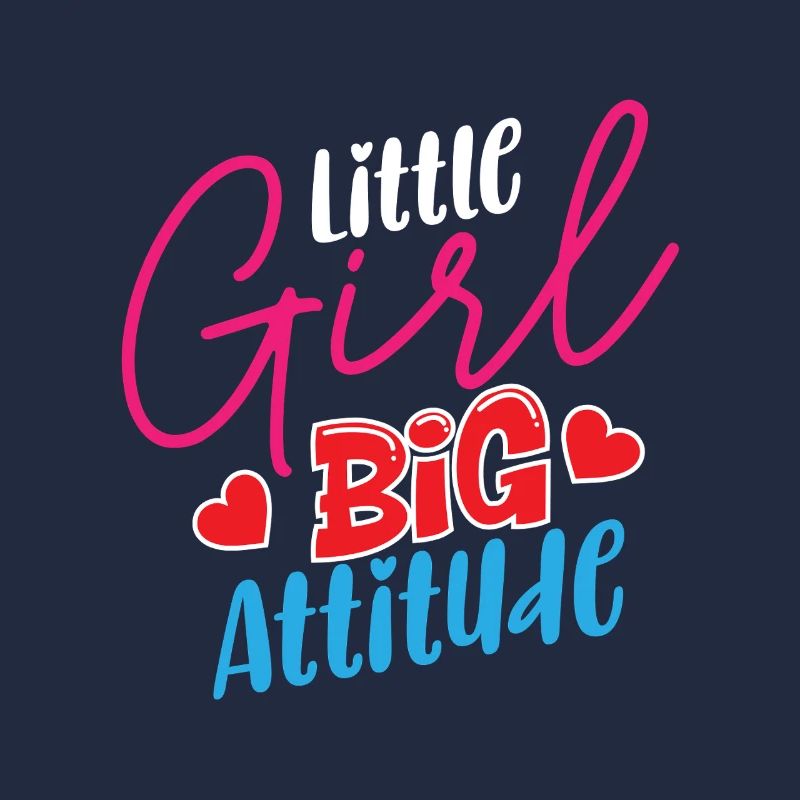 Kleines Mädchen Big Attitude – Lustiges freches Mädchen Geschenk