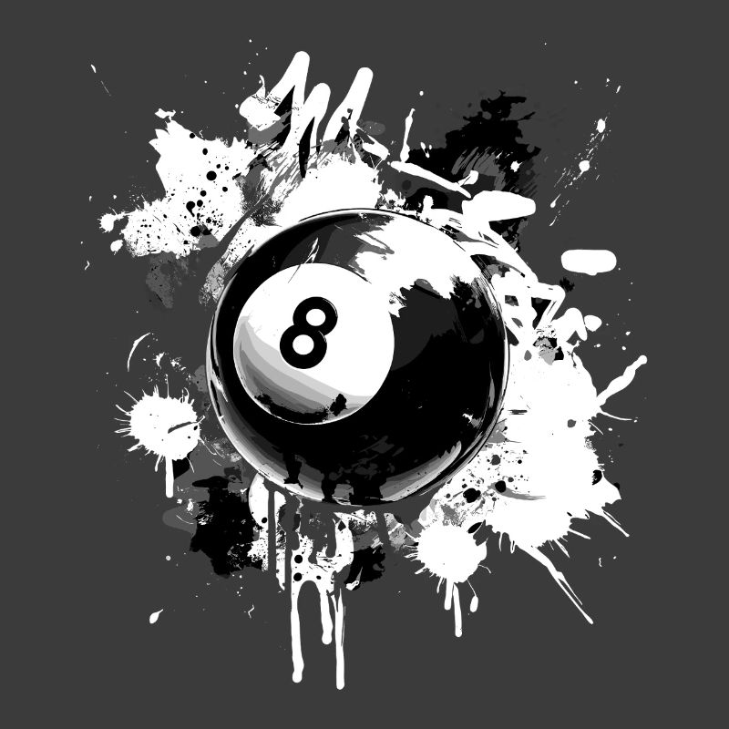 Conception créative de billard à 8 boules