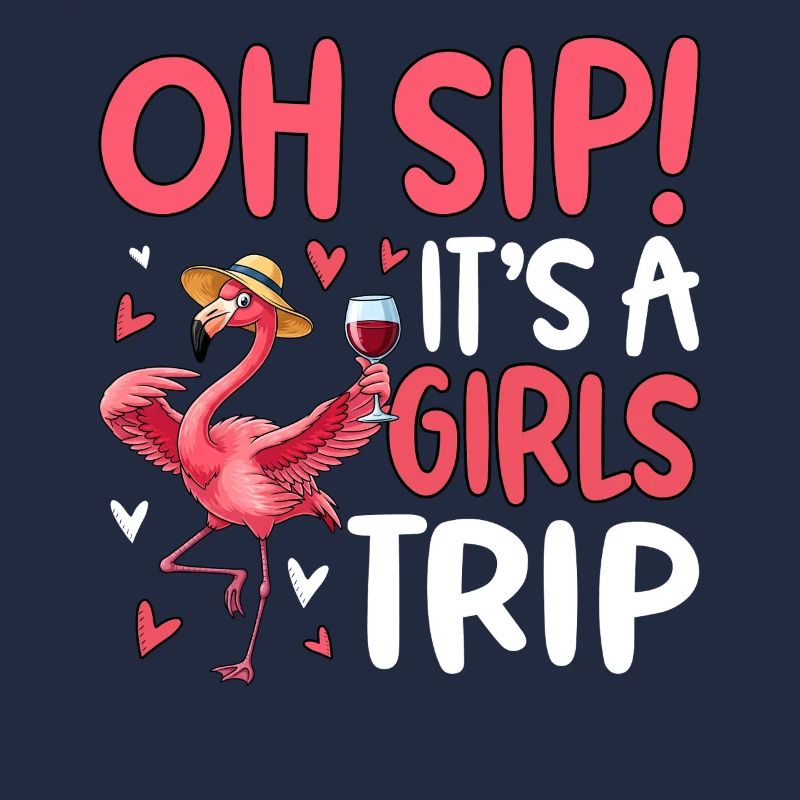 Flamingo Girls Trip Design