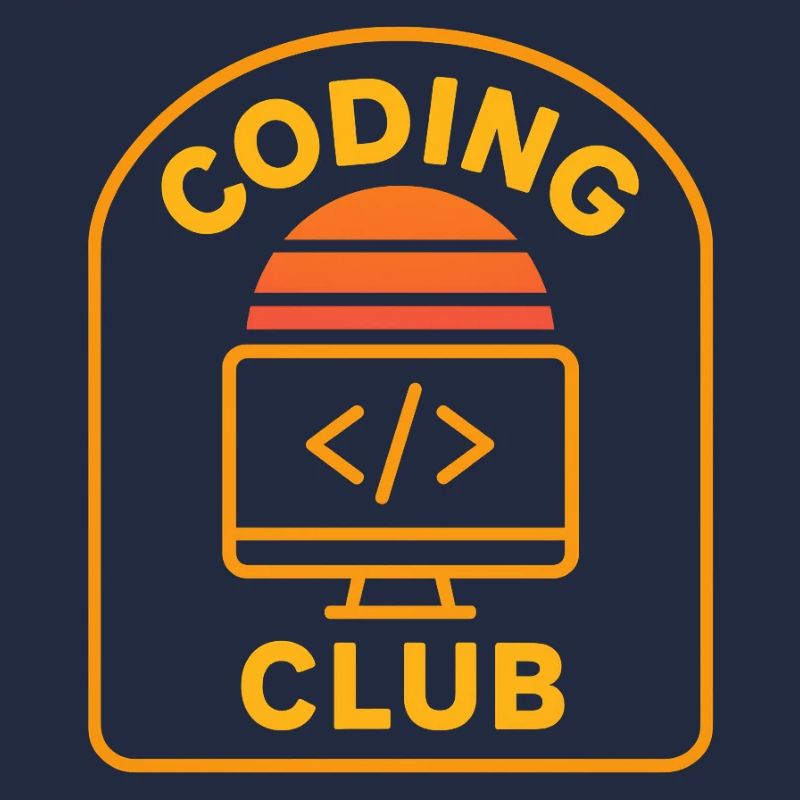Coding Club Retro Sunrise Design