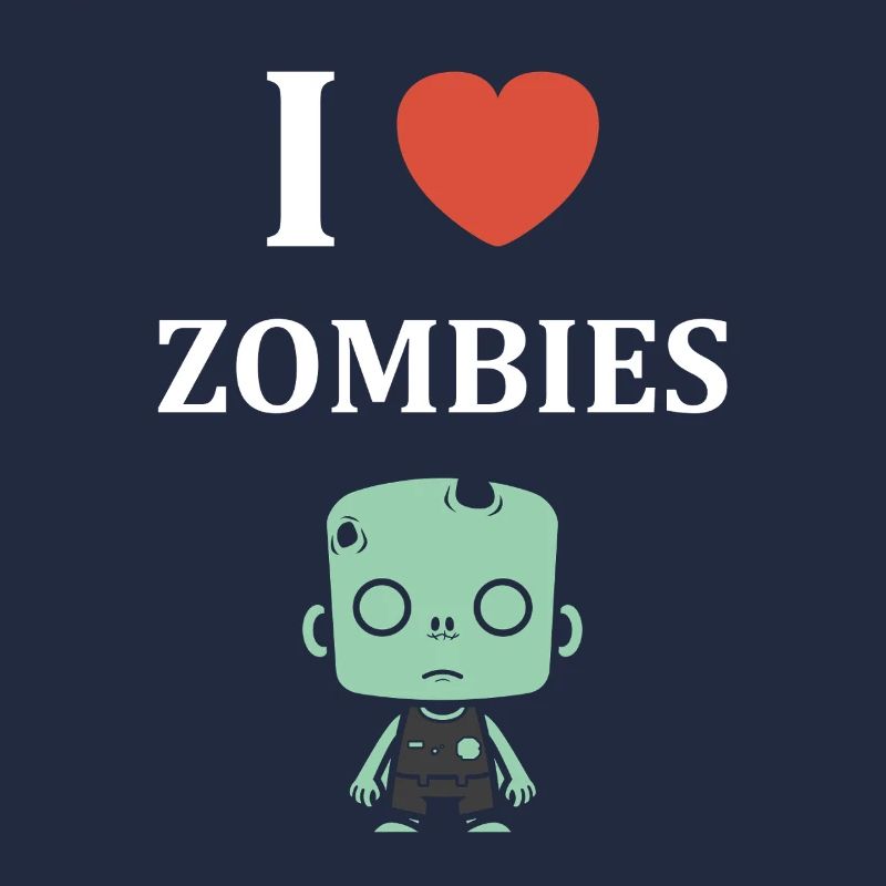 Zombies Mignon Illustration Originale