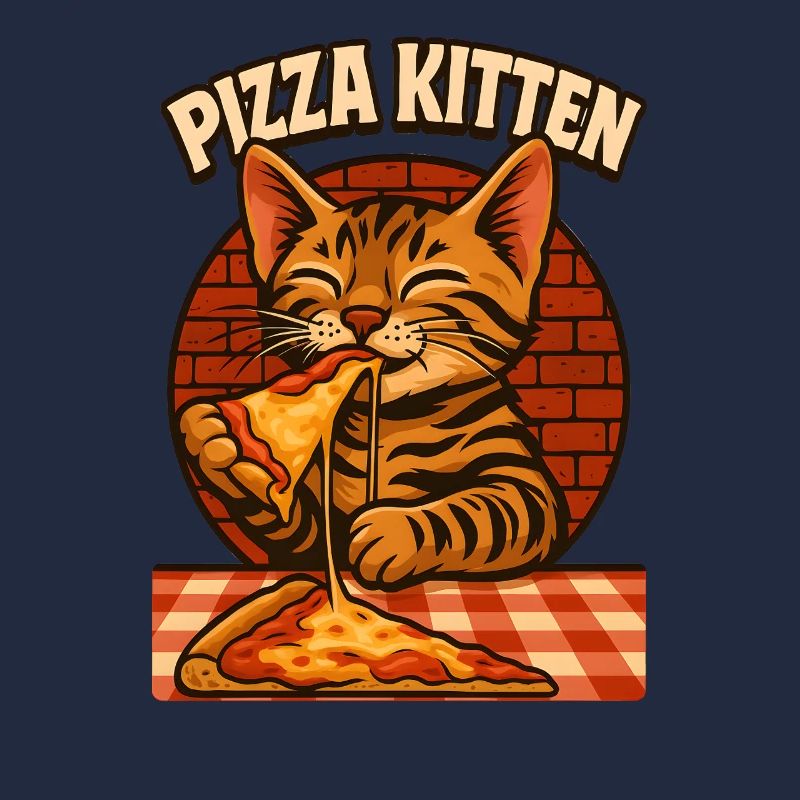 Verspieltes Pizzakätzchen, liebe Katzen