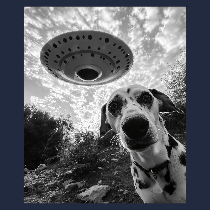 Dalmatiner Selfie UFO