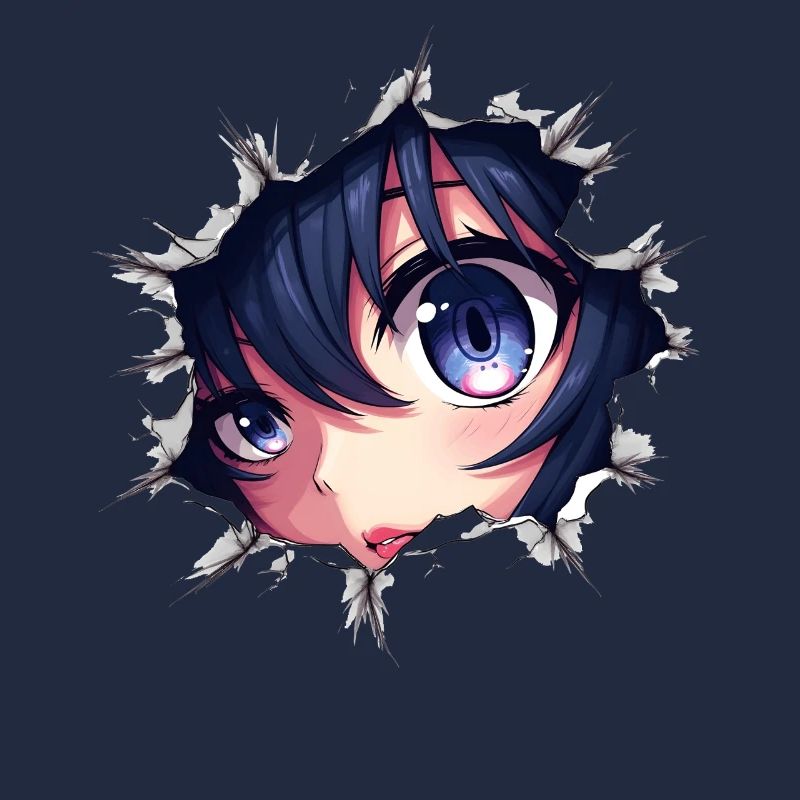 Anime Eye with Openwork Paper Effect