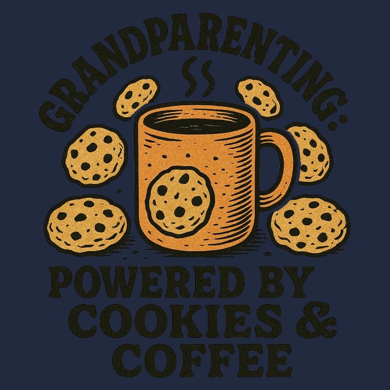 Großelternschaft Kaffee Cookie Illustration